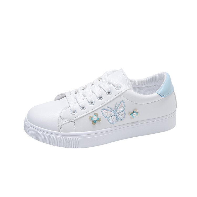 Frauen Flache Low-Top Turnschuhe Schleife