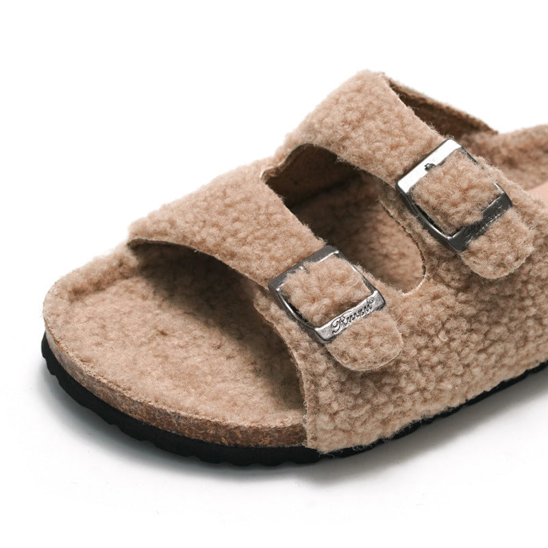 Frauen Warme Schnalle Slippers