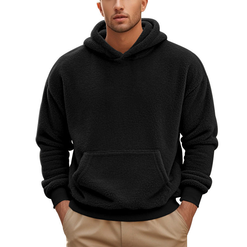 Neu Männer Doppelseitiger Samt Pullover Lose