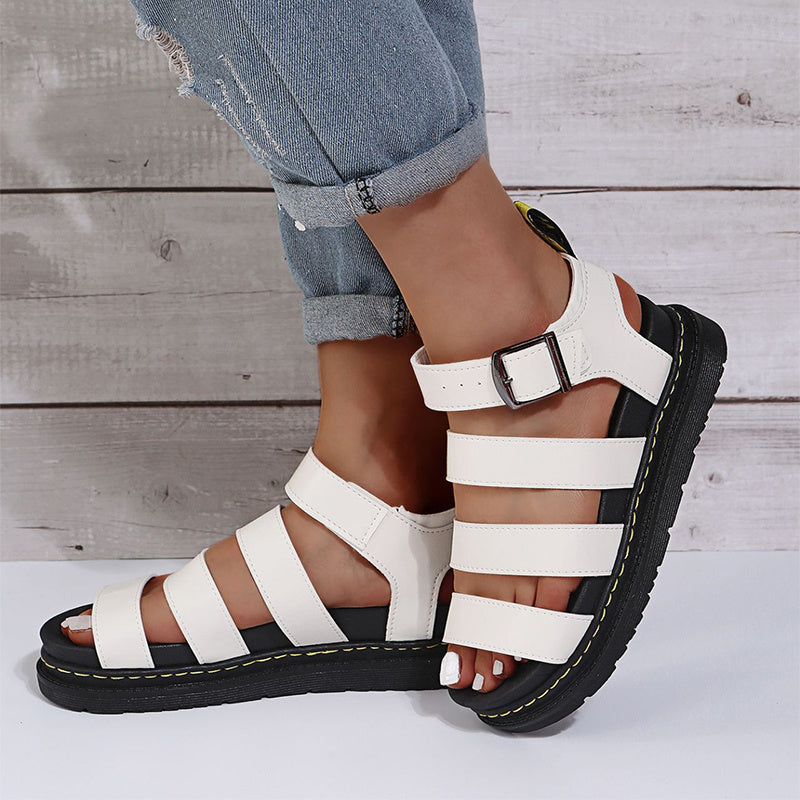 Bequeme Damen Sandalen mit dickem Boden