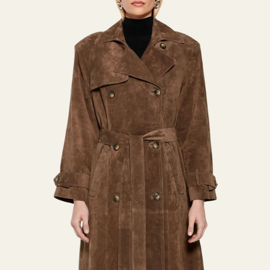 Vienna suede Trenchcoat