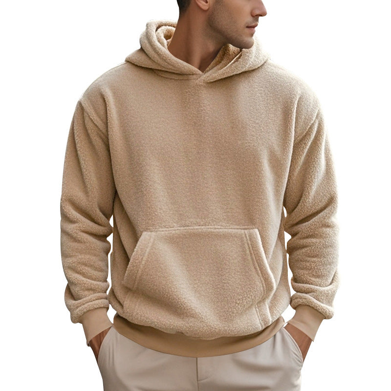 Neu Männer Doppelseitiger Samt Pullover Lose