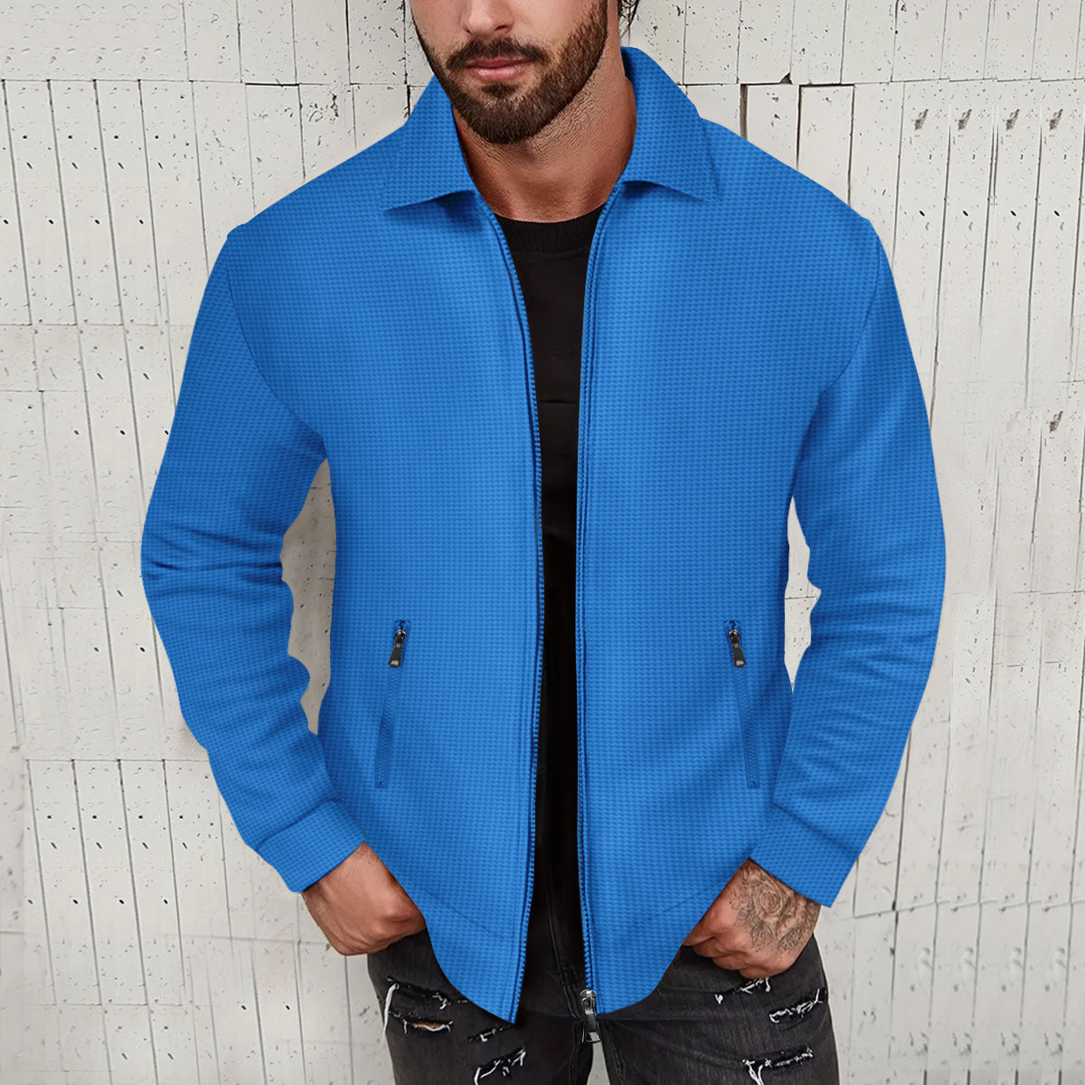 Revers Slim-fit Herren Jacke