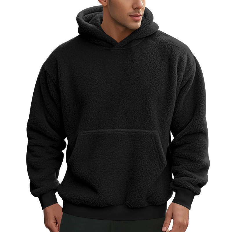 Neu Männer Doppelseitiger Samt Pullover Lose