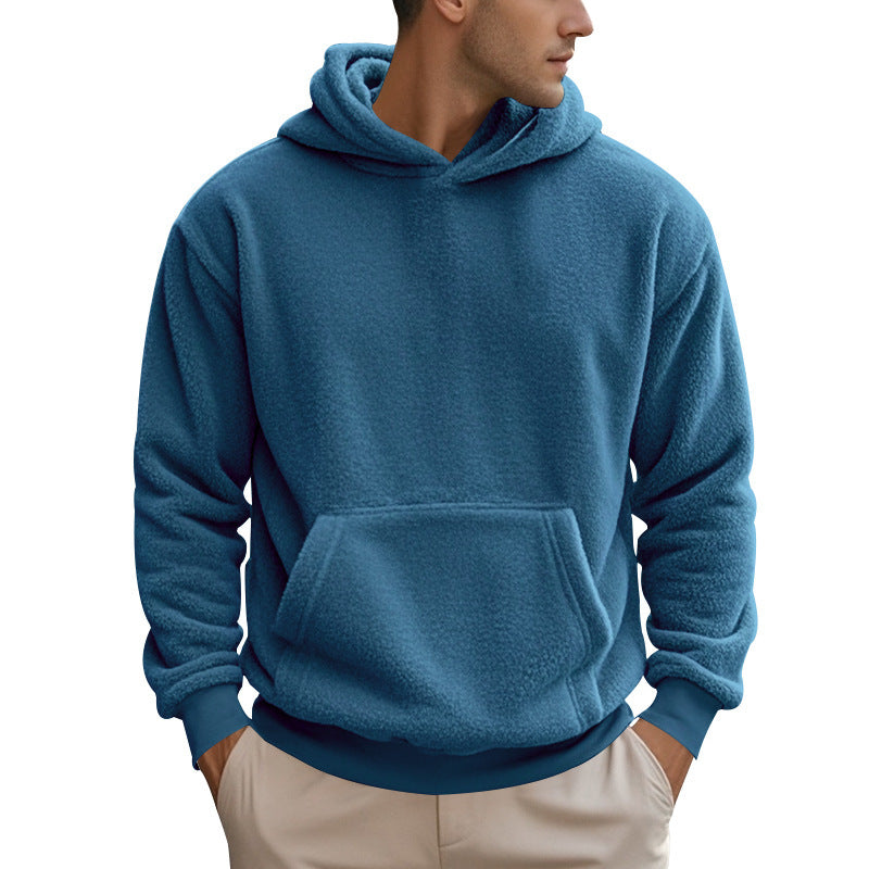 Neu Männer Doppelseitiger Samt Pullover Lose