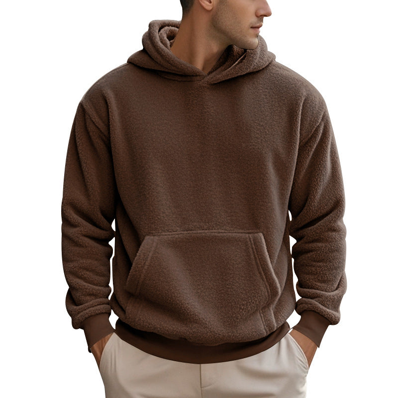 Neu Männer Doppelseitiger Samt Pullover Lose