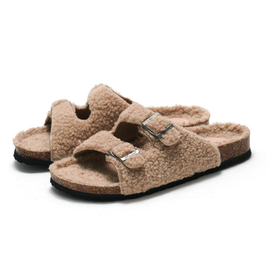 Frauen Warme Schnalle Slippers