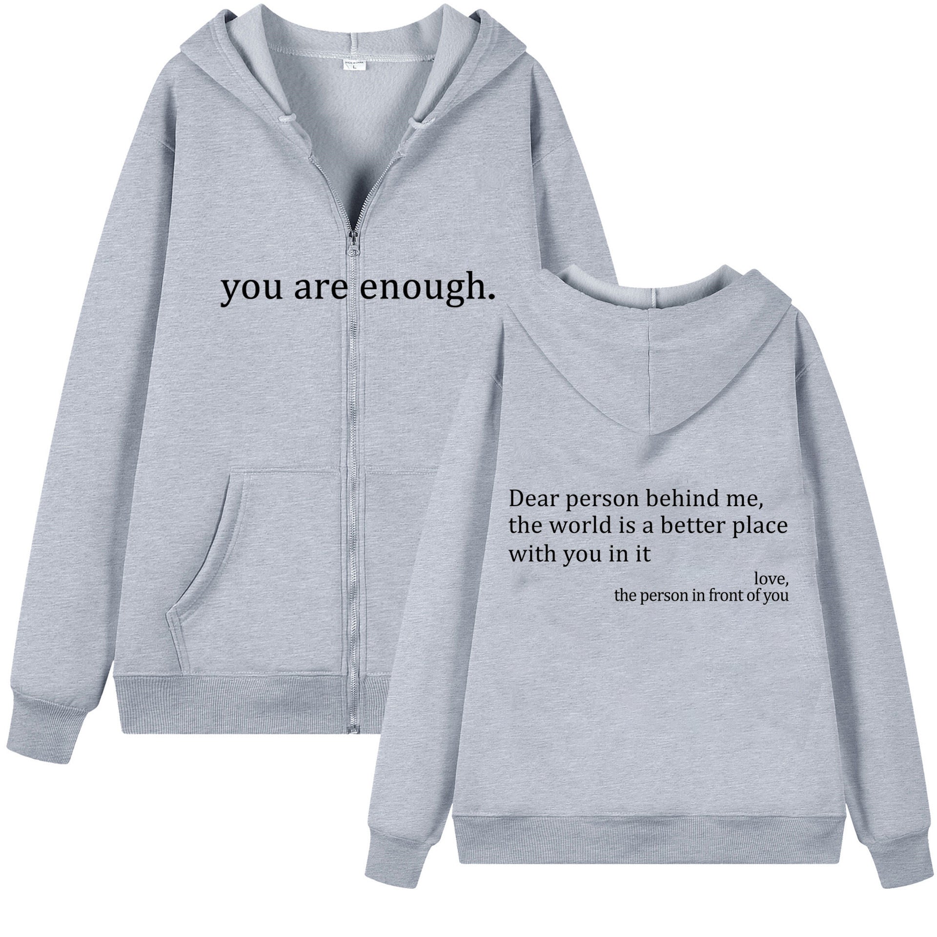 Plus Size Sweatshirts mit Reissverschluss