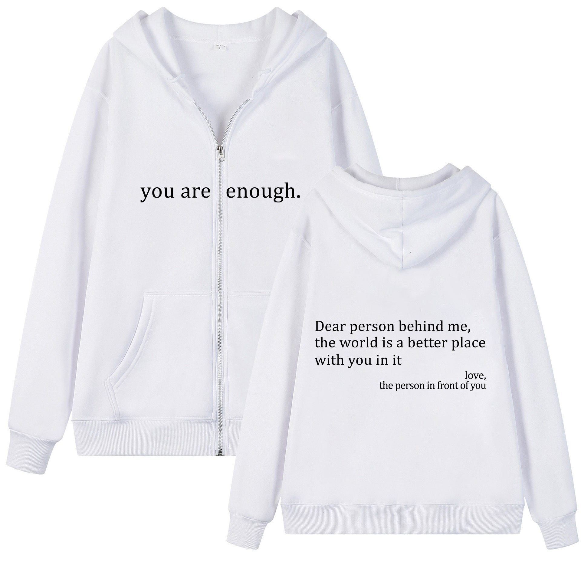 Plus Size Sweatshirts mit Reissverschluss