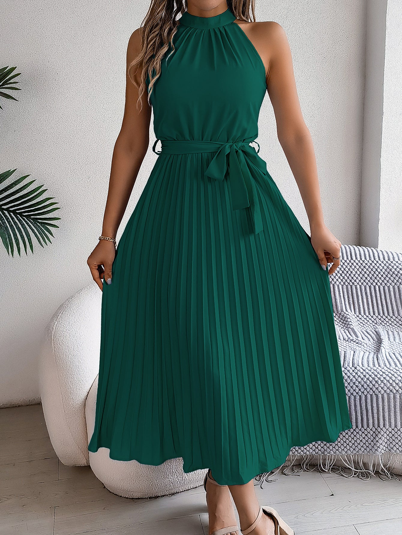 Elegantes ärmelloses Maxikleid