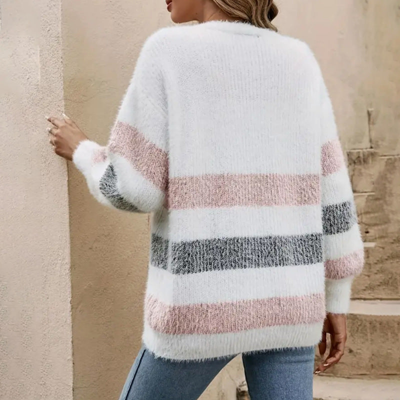 Chic Bequeme Strickjacke