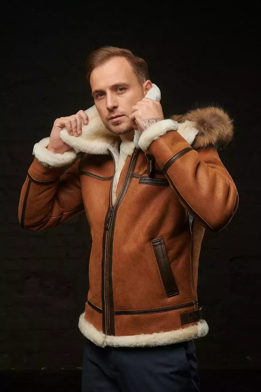 AIDEN - Nordische Luxus-Winterjacke mit Kapuze für Männer