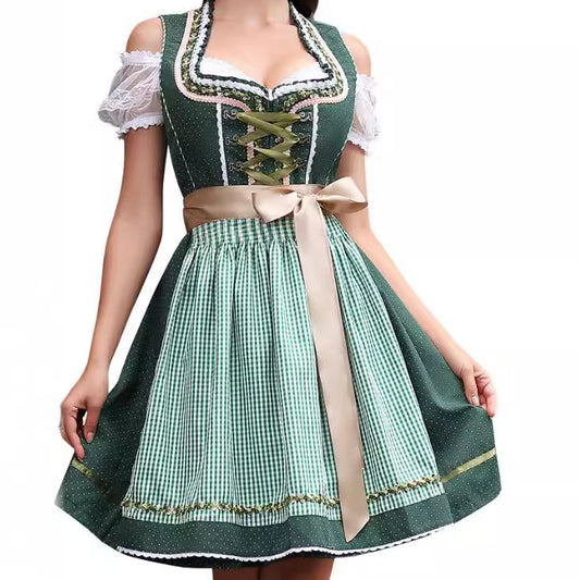 Frauen Oktoberfest Mini Dirndl Kleid