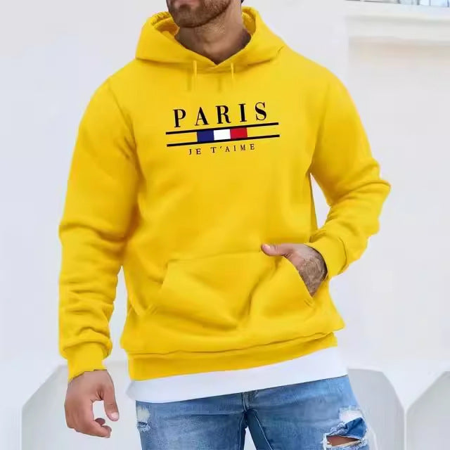 Paris vibe Langärmeliger, locker sitzender Hoodie