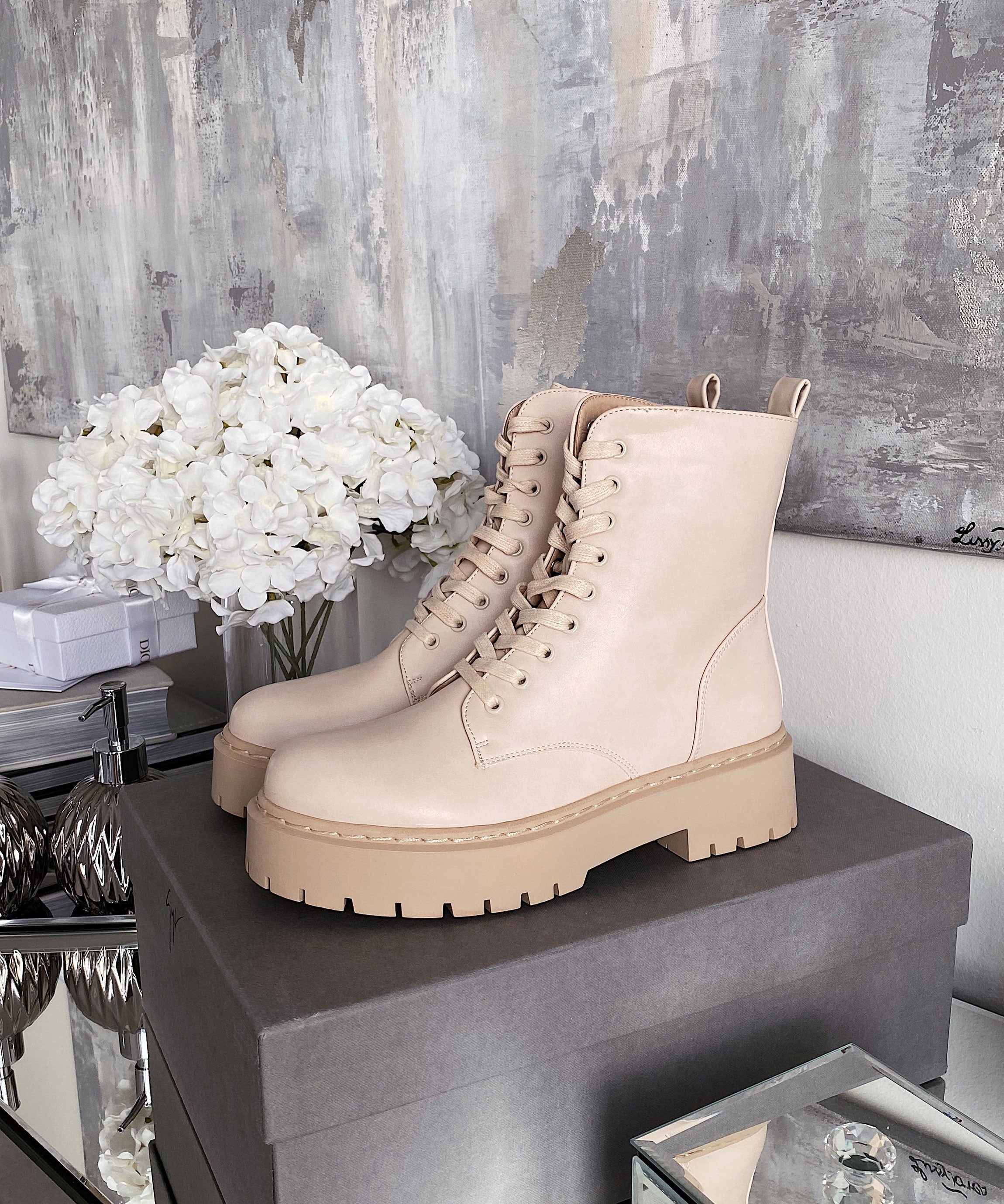 Serena | Stiefel Beige