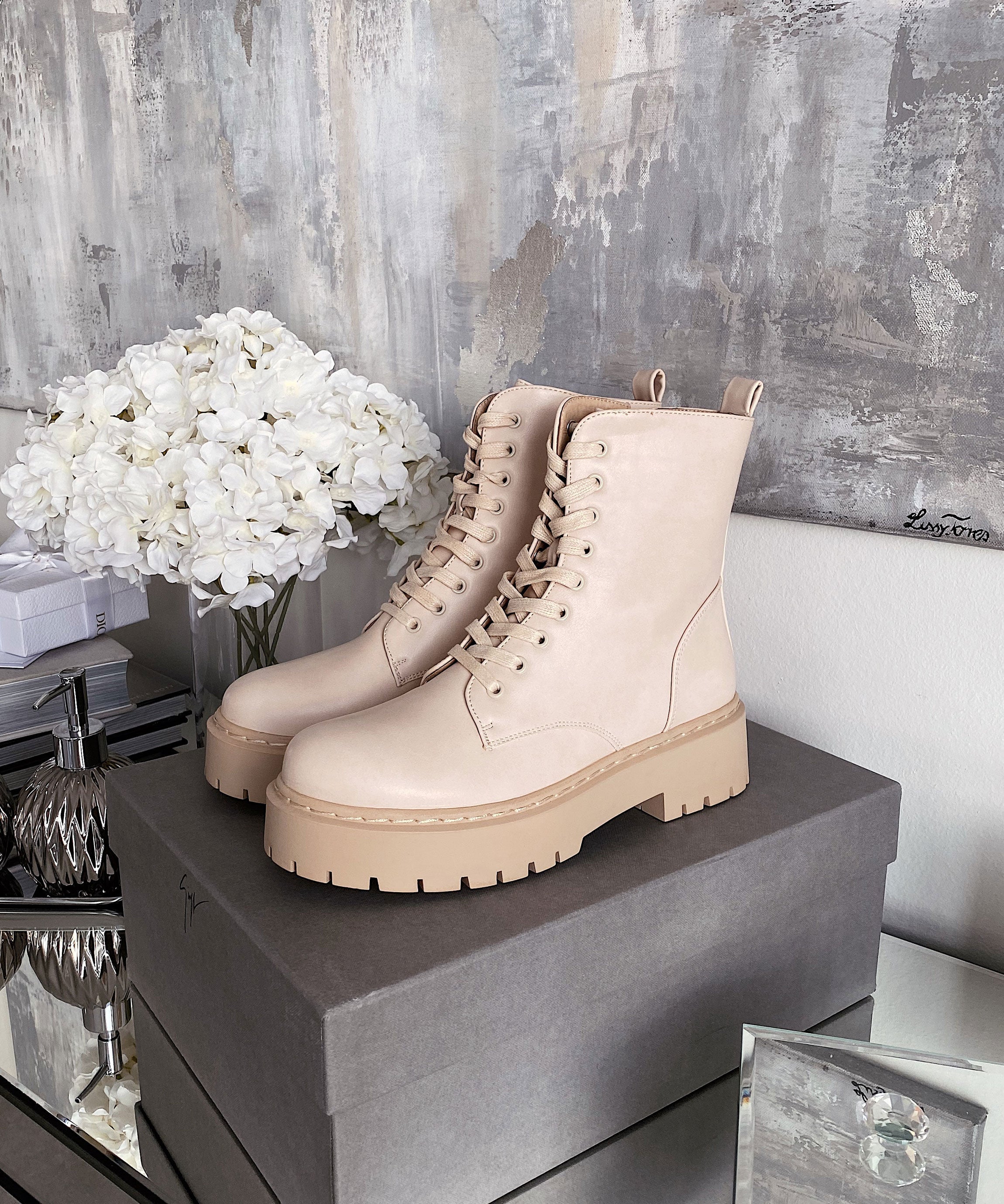 Serena | Stiefel Beige