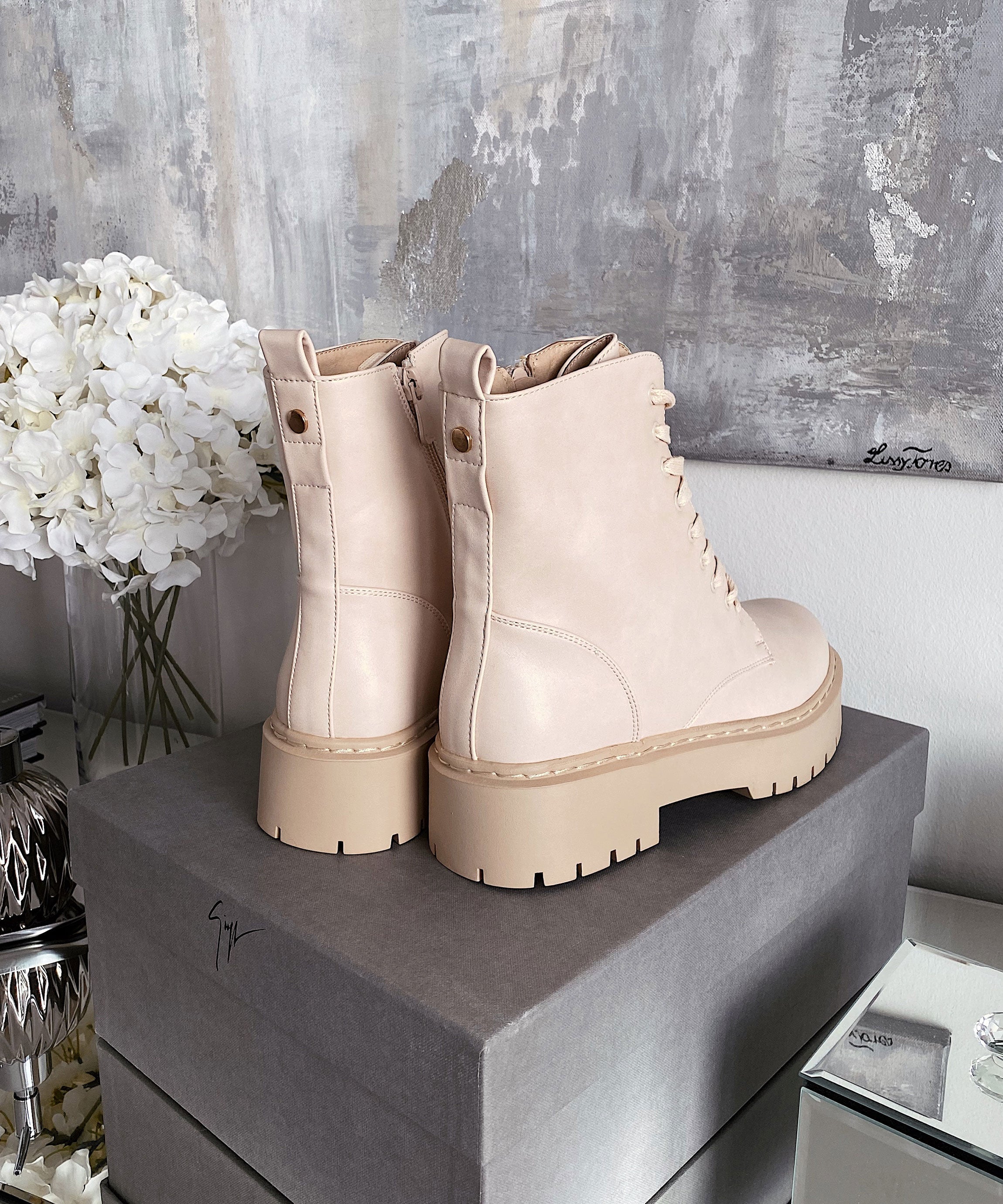 Serena | Stiefel Beige